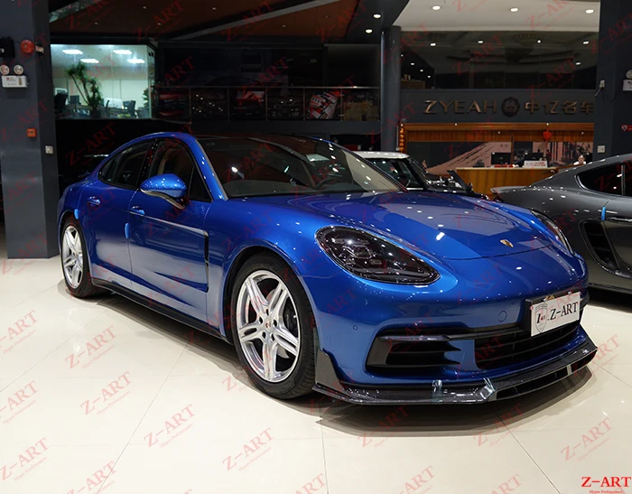 2017 2020 Z ART углеродное волокно передняя губа для Panamera передний спойлер 971 спереди