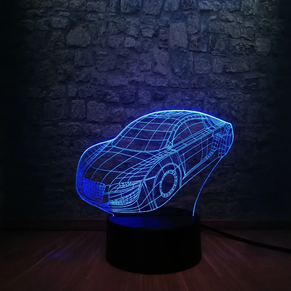 Горячая Распродажа супер Roadster GTR модель спортивного автомобиля 3D светодиодный