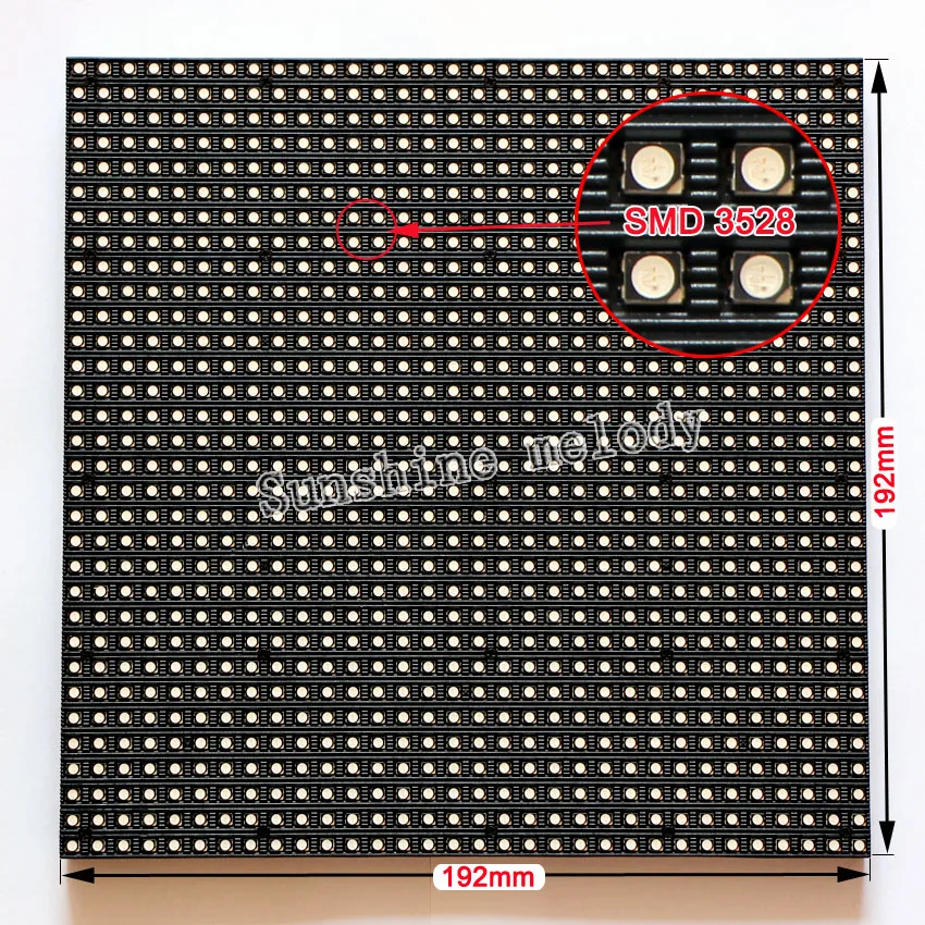 Полноцветный светодиодный дисплей P6 для помещений модуль s 32x32 пикселей