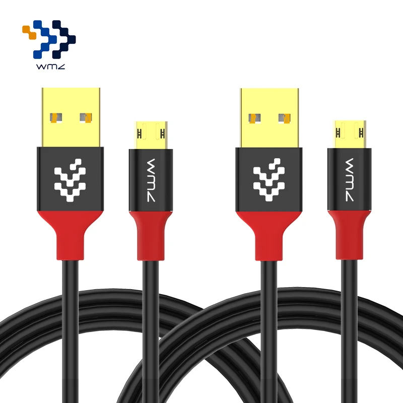 2 шт. WMZ Реверсивный кабель Micro USB для быстрой зарядки кабели передачи данных