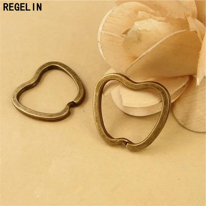 REGELIN античный бронзовый брелок в форме яблока круглый фурнитура 10 шт./лот