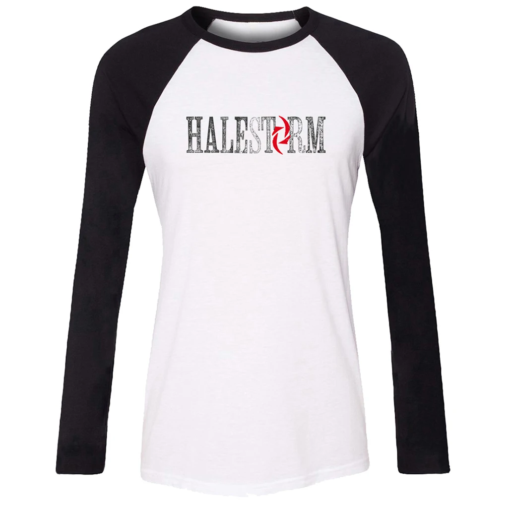 IDzn новая хлопковая женская футболка Halestorm с рисунком жесткой рок группы длинным