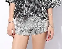gold shorts Прямая Лето Высокое качество модные хип-хоп Bling блесток платье с лифом-футболкой длинные Для женщин BULLS1 печати блестками футболка для танцев - Цвет: gold shorts