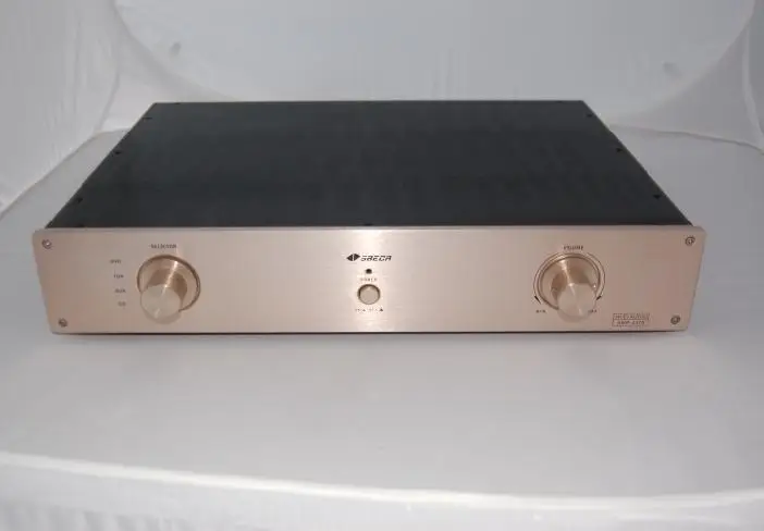 Корпус усилителя 430*75*320 мм полностью алюминиевый корпус мощности QJ-4375