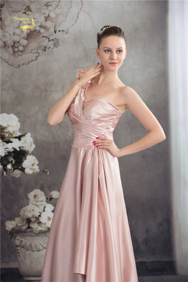 Новинка Vestido De Festa Longo сатиновые короткие спереди длинные сзади розовые платья для
