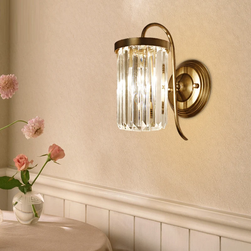 Хрустальные Настенные светильники для входа в путь E14 Светодиодный настенный