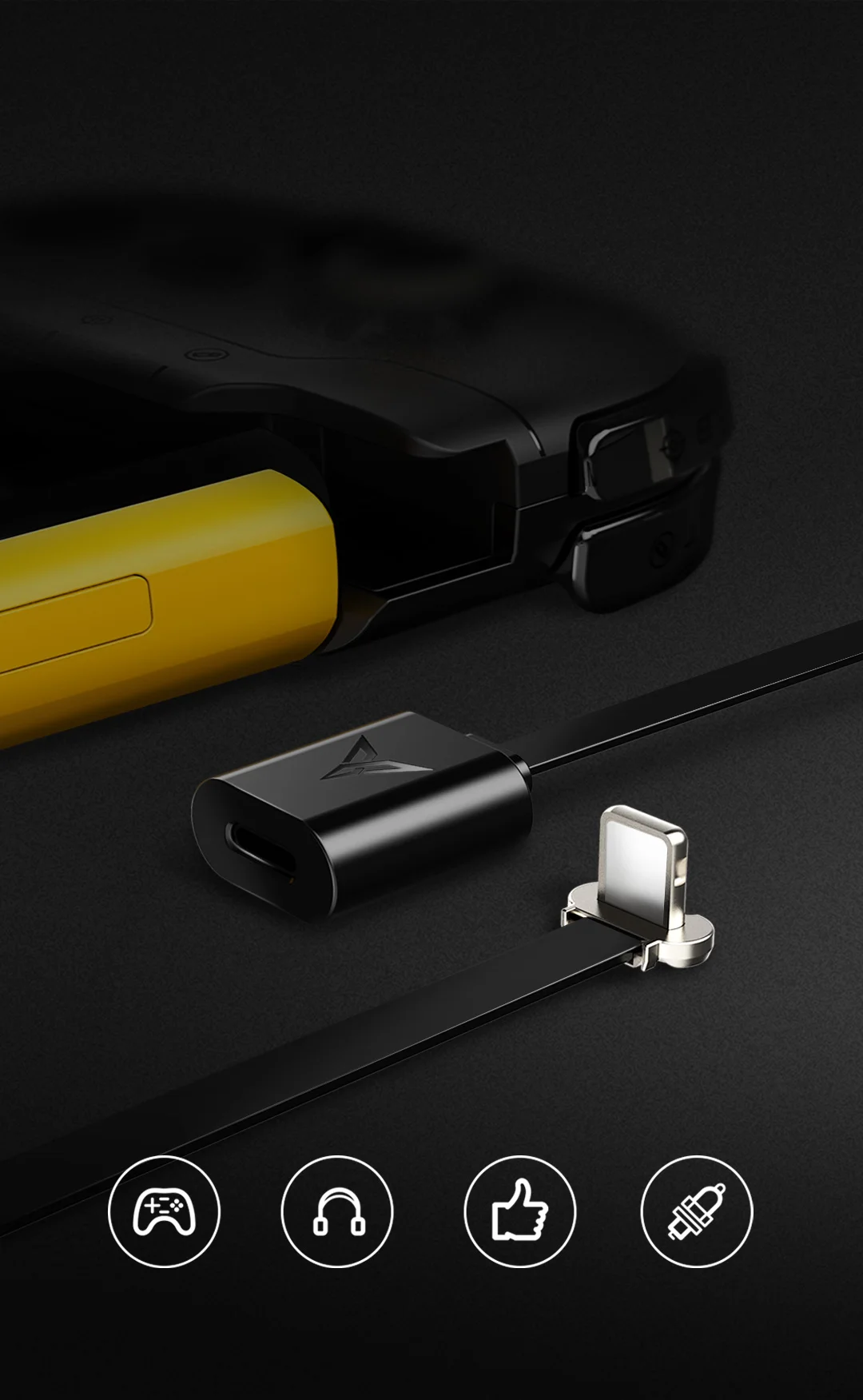 Удлинительный кабель Flydigi для подсветки Wasp2 WaspNX контроллер геймпада i-Phone pad