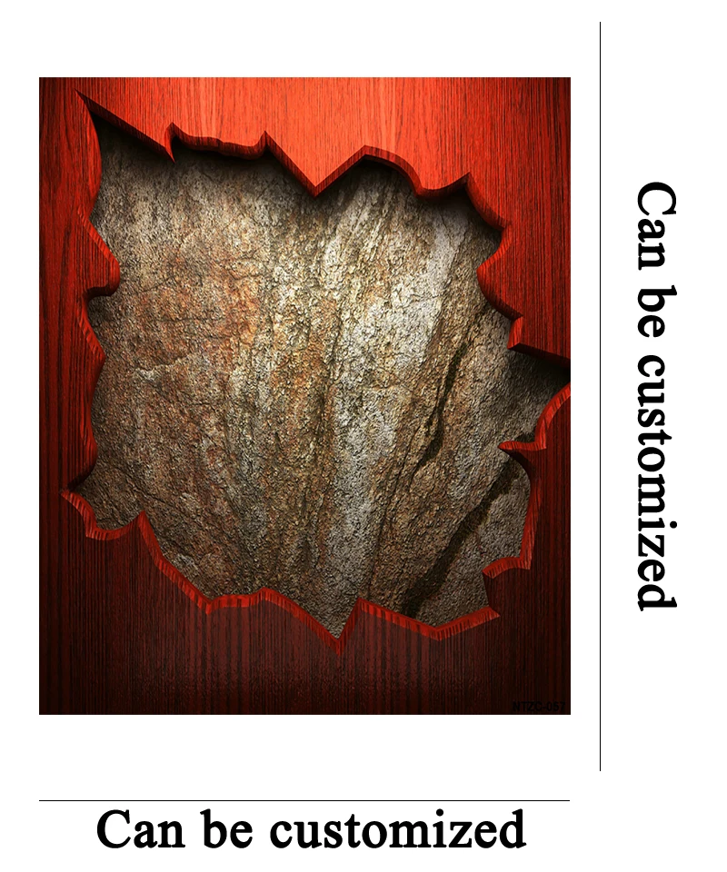 Allenjoy красное отверстие в бетонной стене деревянная кирпичная стена фоны для