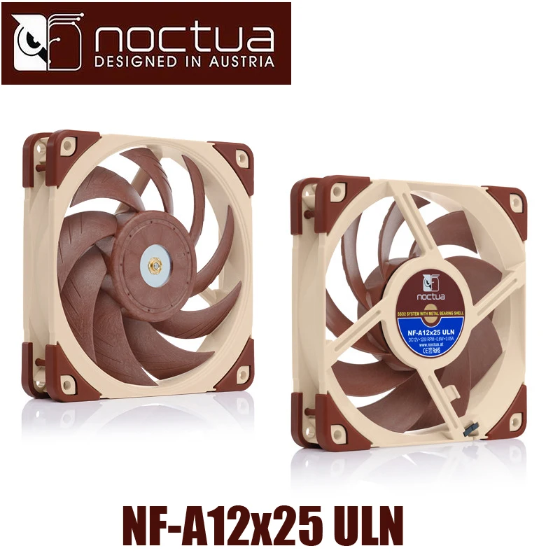 Noctua NF A12x25 ULN 120x120x25 мм 3p pwm 2000 об/мин 12 см 120 чехол для ПК кулер охлаждения процессора