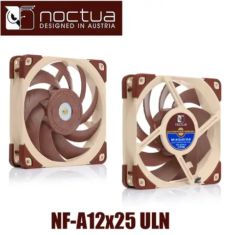 Noctua NF-A12x25 ULN 120x120x25 мм 3p pwm 2000 об/мин 12 см 120 мм чехол для ПК, кулер для охлаждения процессора, радиатор, вентилятор радиатора