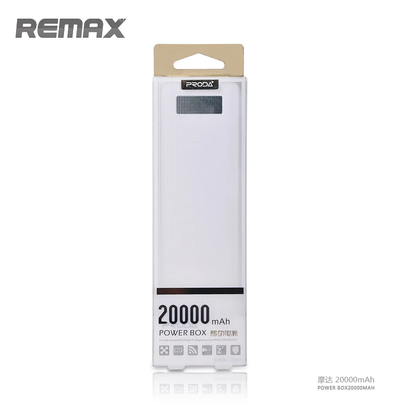 Внешний аккумулятор Remax 20000 мАч запасная батарея зарядное устройство двойное usb