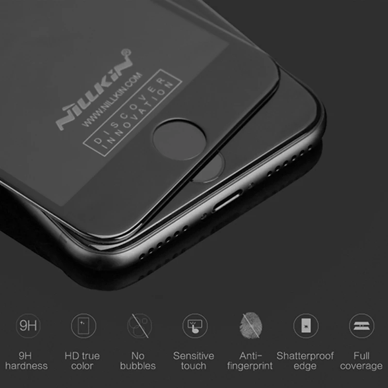 For iphone 7 стекло Оригинальный 3D изогнутый край Полное покрытие ScreenProtector для iPhone Plus