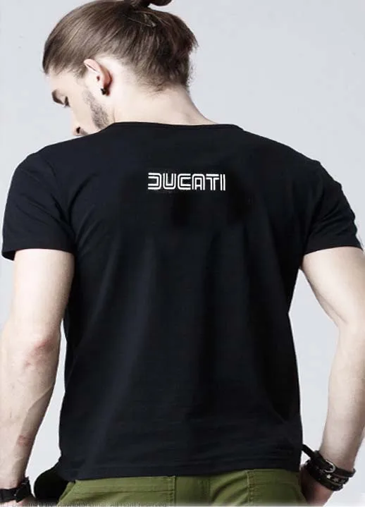 FOR 2016 KODASKIN Motorcycle Style T shirt Men Summer Mens Fashion Casual Short Sleeve O-neck Tee SCRAMBLER Italy (BLACK) | Автомобили и