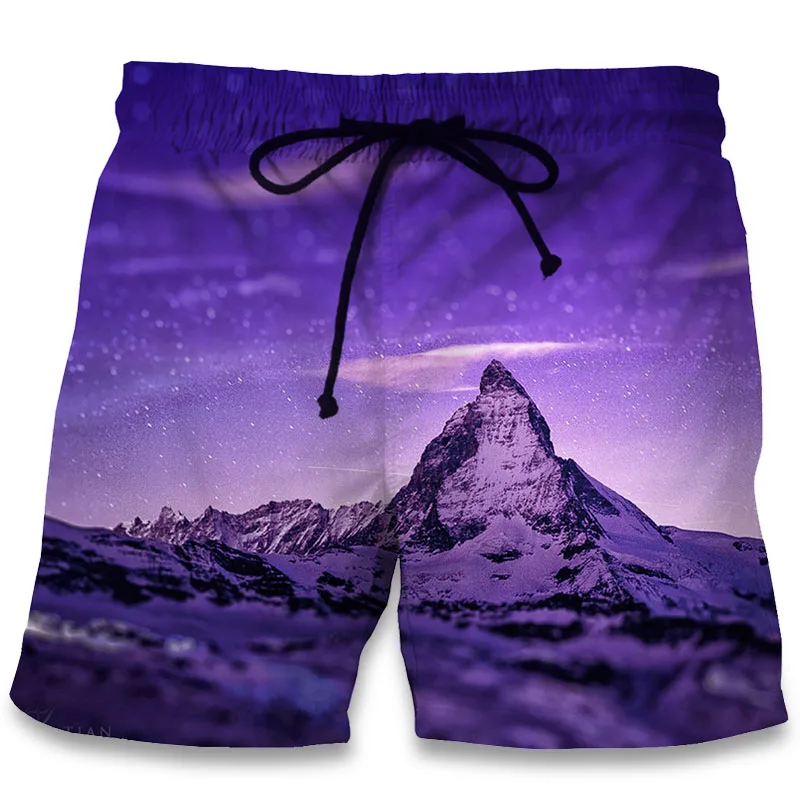 Летние мужские шорты 2017 года с 3D принтом Пляжные штаны для фитнеса модные бермуды
