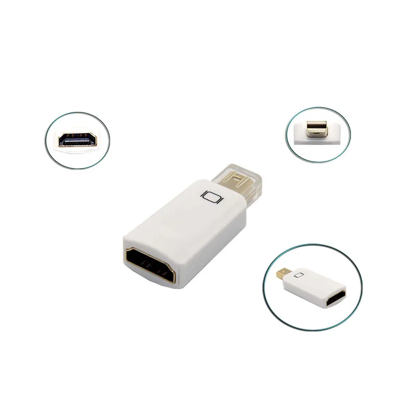 Мини DP Thunderbolt к HDMI кабель папа женскому конвертер адаптер порт дисплея для ПК Macbook