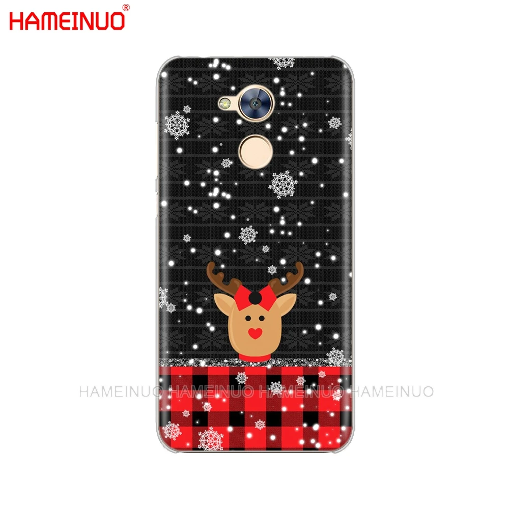 HAMEINUO Милый лось Рождество олень мультфильм год чехол для телефона huawei Honor 10 V10 4A 5A 6A 7A 6C 6X7X8 9 LITE - Цвет: 43239