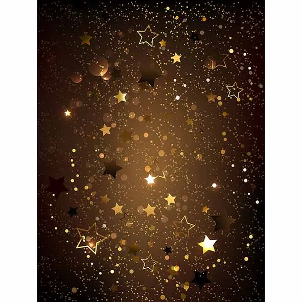 Allenjoy new arrival photo backdrop Dark brown textured gold shiny little stars christmas party photocall printed | Электроника