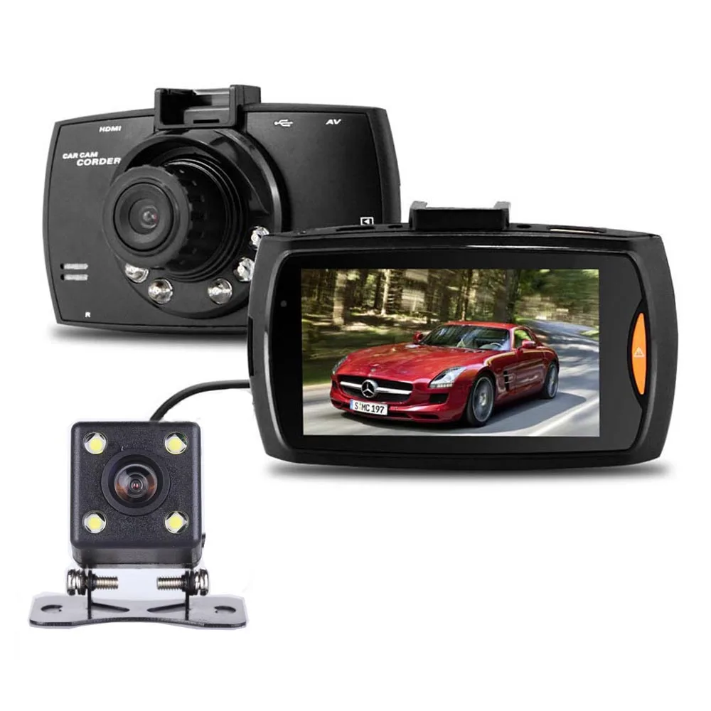Podofo двойная камера s Автомобильный видеорегистратор G30 Full HD 1080P видео регистратор