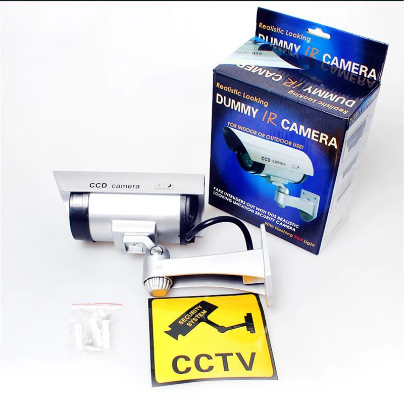 Fake Dummy Camera Outdoor Indoor Waterproof Security CCTV Surveillance led light home security Simulation camera | Безопасность и