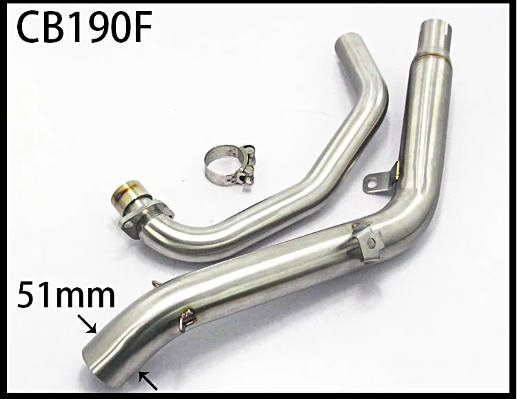 Глушитель для мотоцикла Honda MSX125 CB190F CBR300 CBR650F CBR1000 2008 2016 выхлопная труба средней