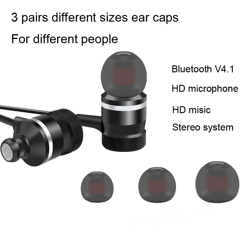 ADDKEY LY 11 Bluetooth беспроводные наушники для спорта бега стерео магнитные с микрофоном