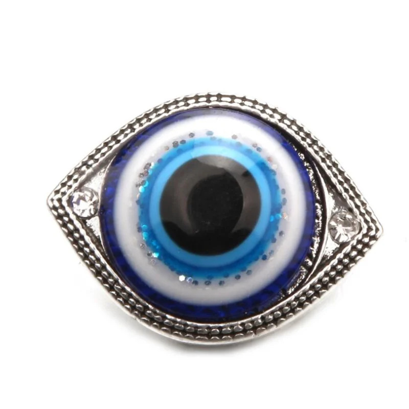 Серьги клипсы в форме синего сглаза Модные Винтажные Украшения с кристаллами и