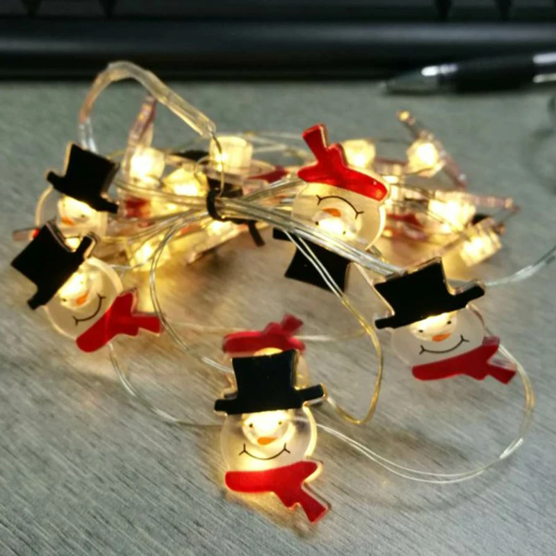 

20 Heads Led String Lights Snowflake LOVE Pumpkin Shape Led String Battery Powered Fairy Lights Home Chrismas Party Wedding