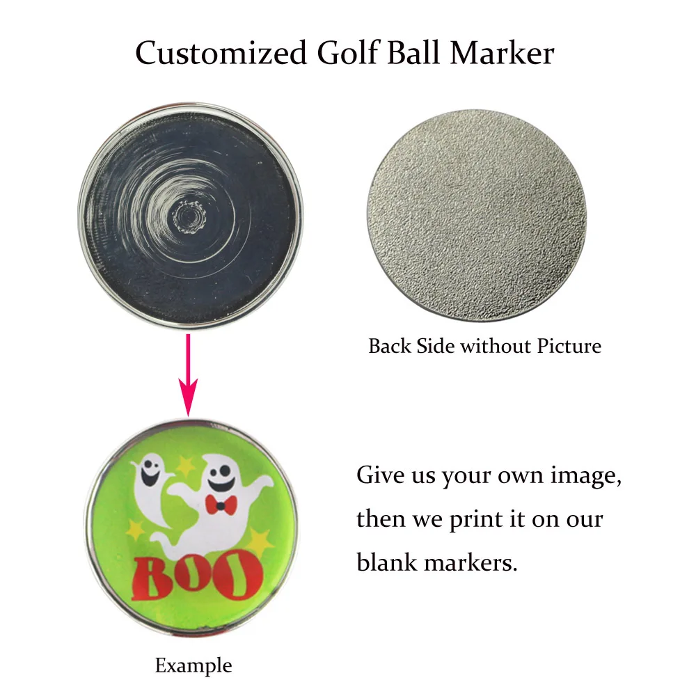 PINMEI Индивидуальный маркер для мяча гольфа персонализированный набор печатных