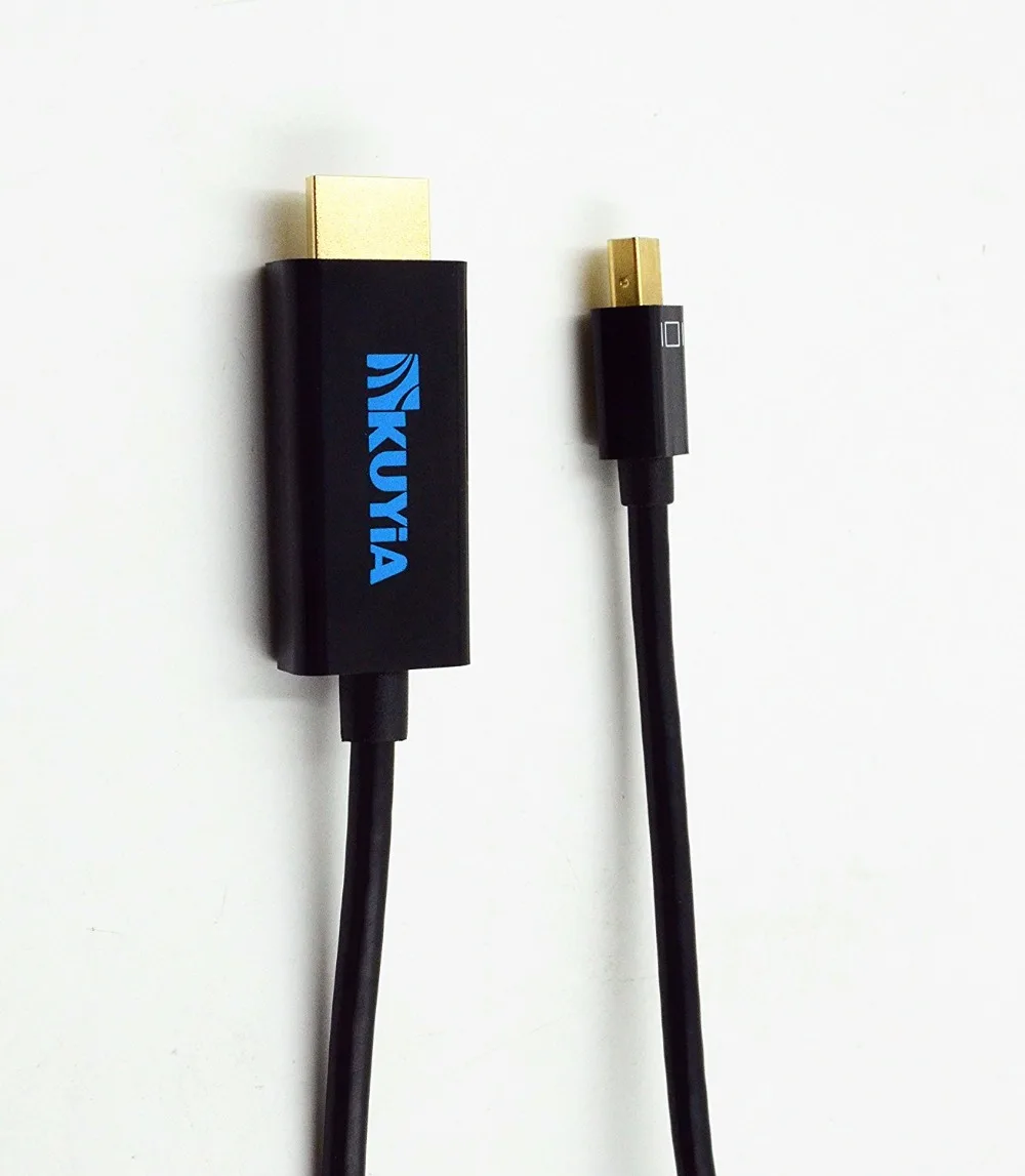 6 футов Thunderbolt MiniDisplayPort DP в HDMI адаптер конвертер кабель аудио видео HDTV для Apple Macbook