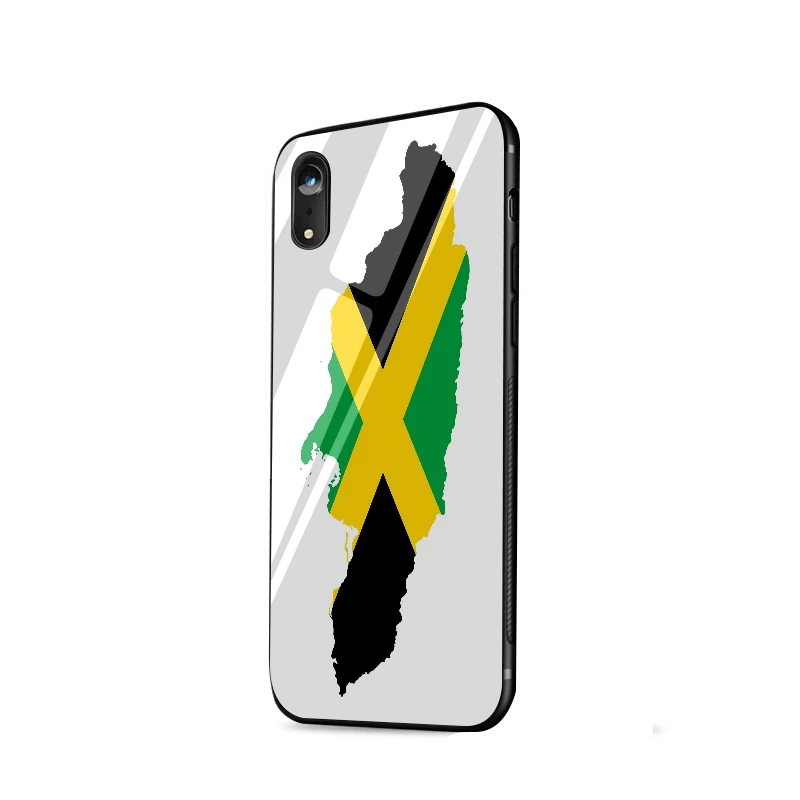 Desxz Jamaica Glass Case For iPhone 5 5s SE 6 6s 7 8 Plus X XR XS Max Cover |