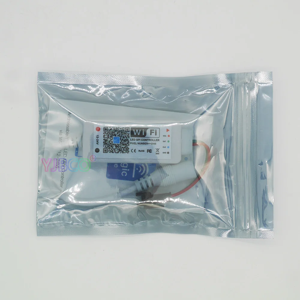 Magic Home DC5V DC12V 24V светодиодный SPI контроллер адресуемый 2048 пикселей мини WiFi контроллер для WS2811 SK6812 WS2812B Светодиодная лента
