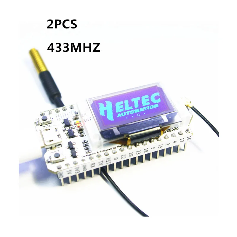 2PCS 433MHZ SX1278 ESP32 LoRa 0.96 Inch Blue OLED Display Bluetooth WIFI Lora Kit 32 Development Board for Arduino|Пульты ДУ| |