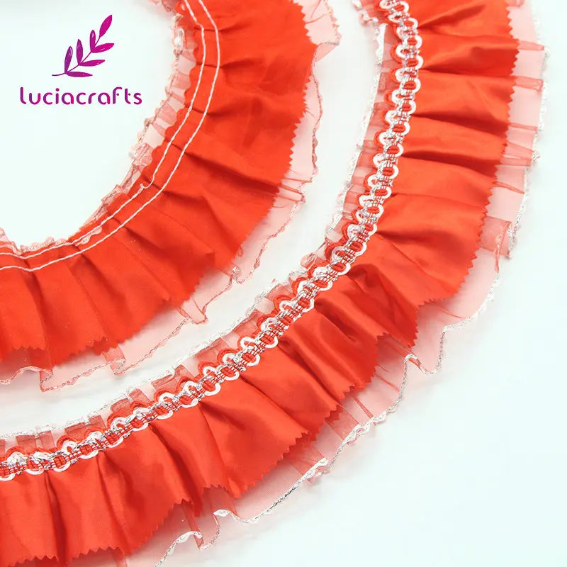 Lucia crafts 7 см атласные кружевные ленты ручная работа пэтчворк Материал DIY