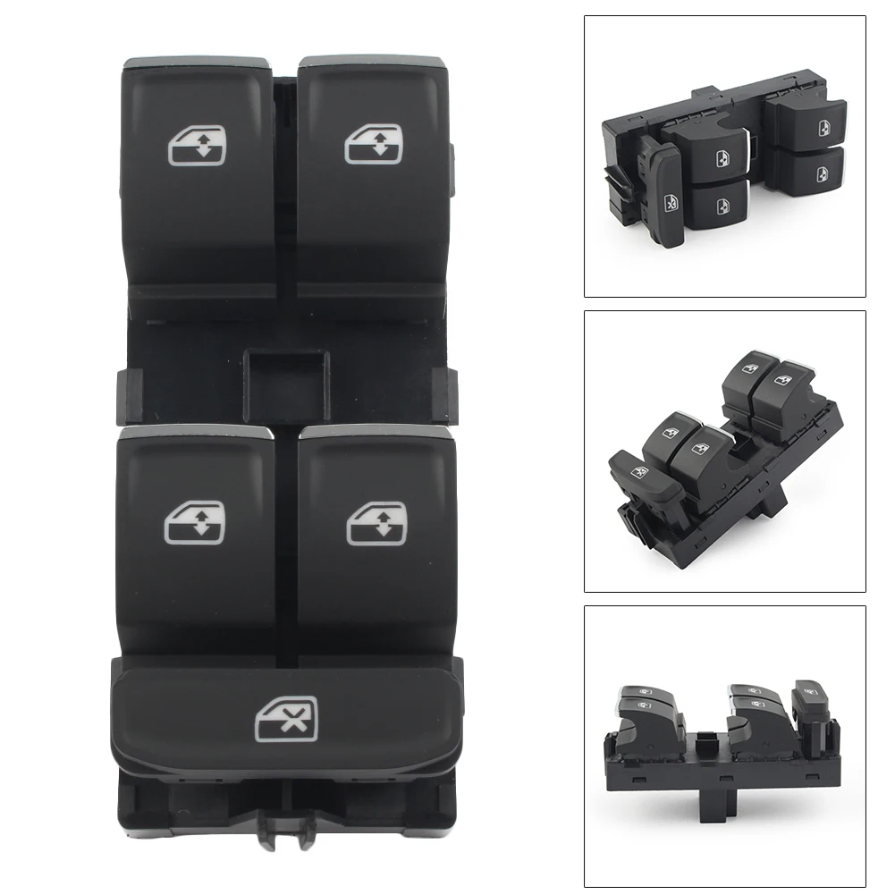 

Chrome Master Window Control Switch 5G0959857C For Volkswagen Golf MK7 Variant Passat B8 Arteon Touran Tiguan 5GG959857A