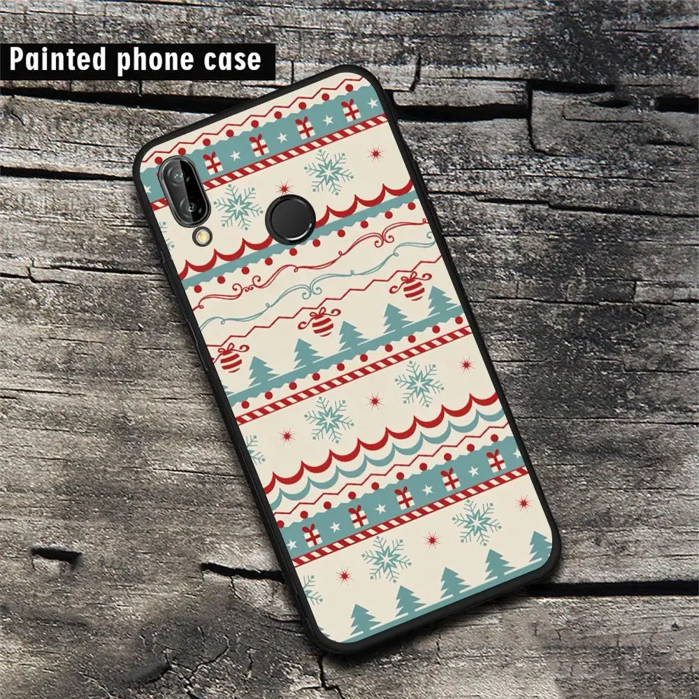 2018 Рождество Счастливый новый год ТПУ чехол для телефона Чехлы huawei p8 p10 p20 lite p8l2017
