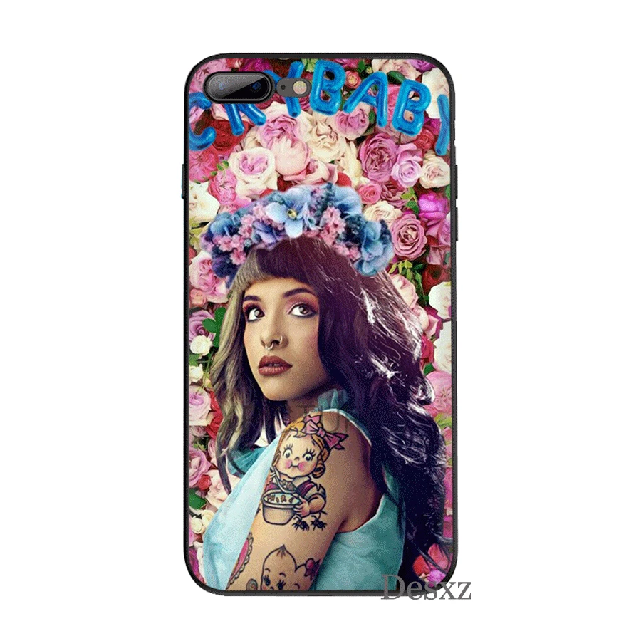 Черный мягкий ТПУ чехол Melanie Martinez Cry Baby для iPhone 11 Pro 5 5S SE 6 6s 7 8 Plus X XS XR Max