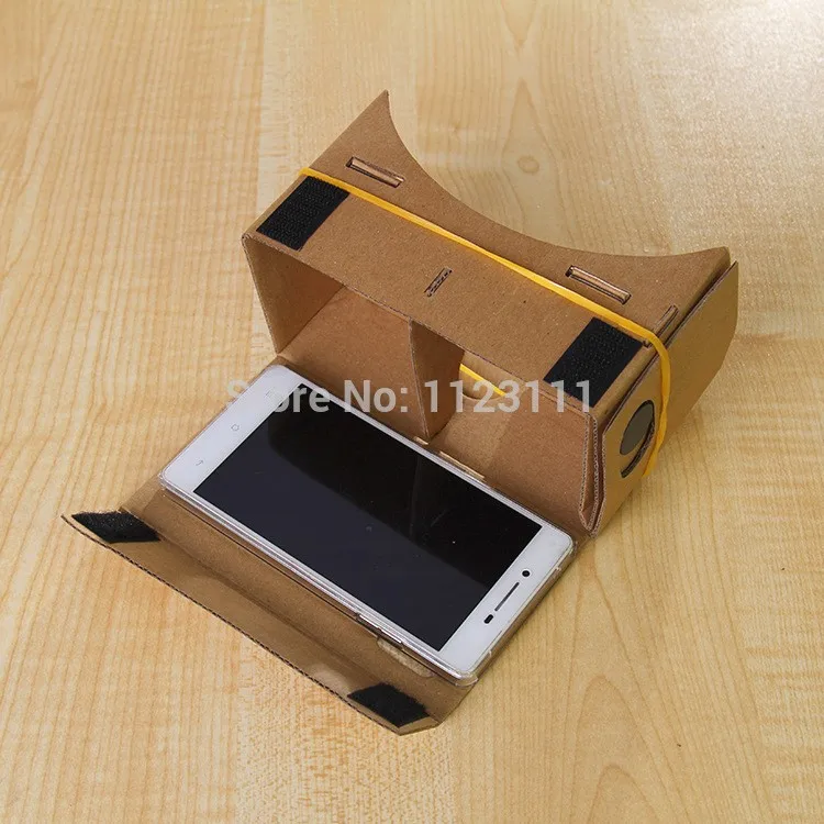 DIY картонные очки google виртуальной реальности VR очки
