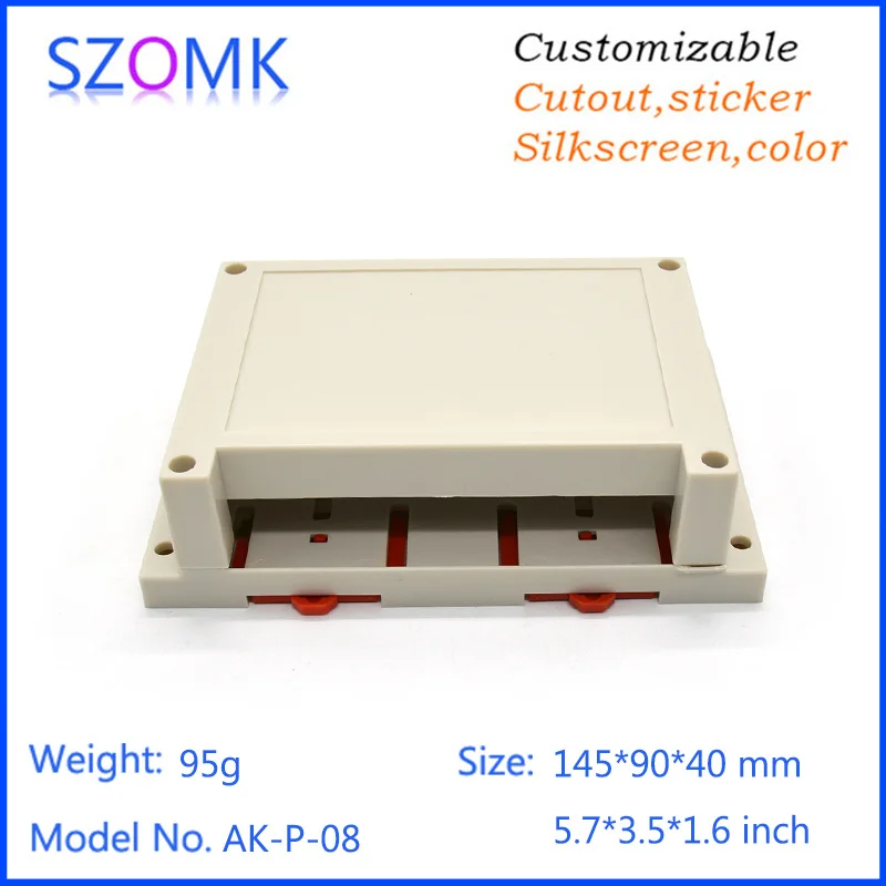 10 шт. пластиковый корпус для электроники 145*90*40 мм электронные din рейки
