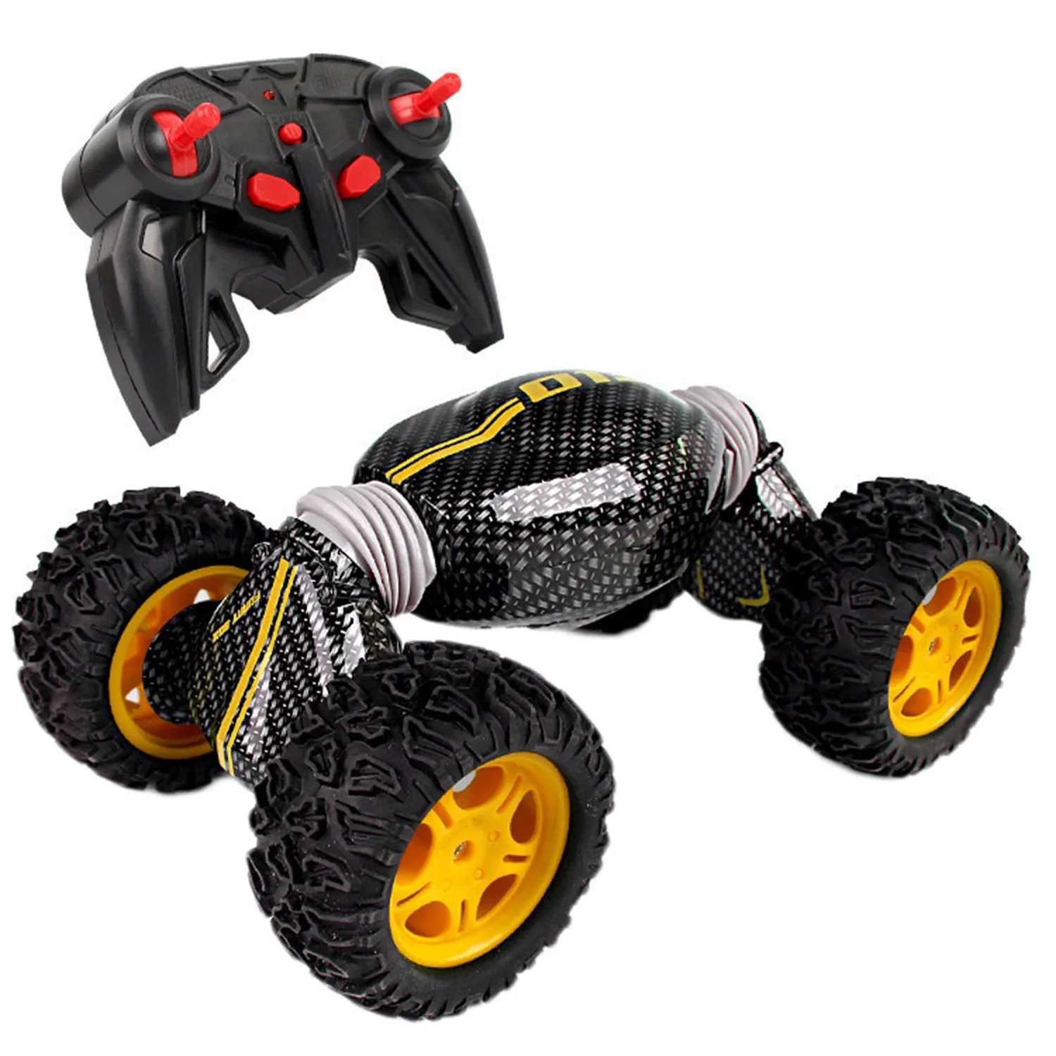 Yellow 1:12 4WD RC автомобиль креативный внедорожник 2,4G один ключ трансформация трюк автомобиль вездеход электрический багги автомобиль скалолазание - Цвет: Yellow