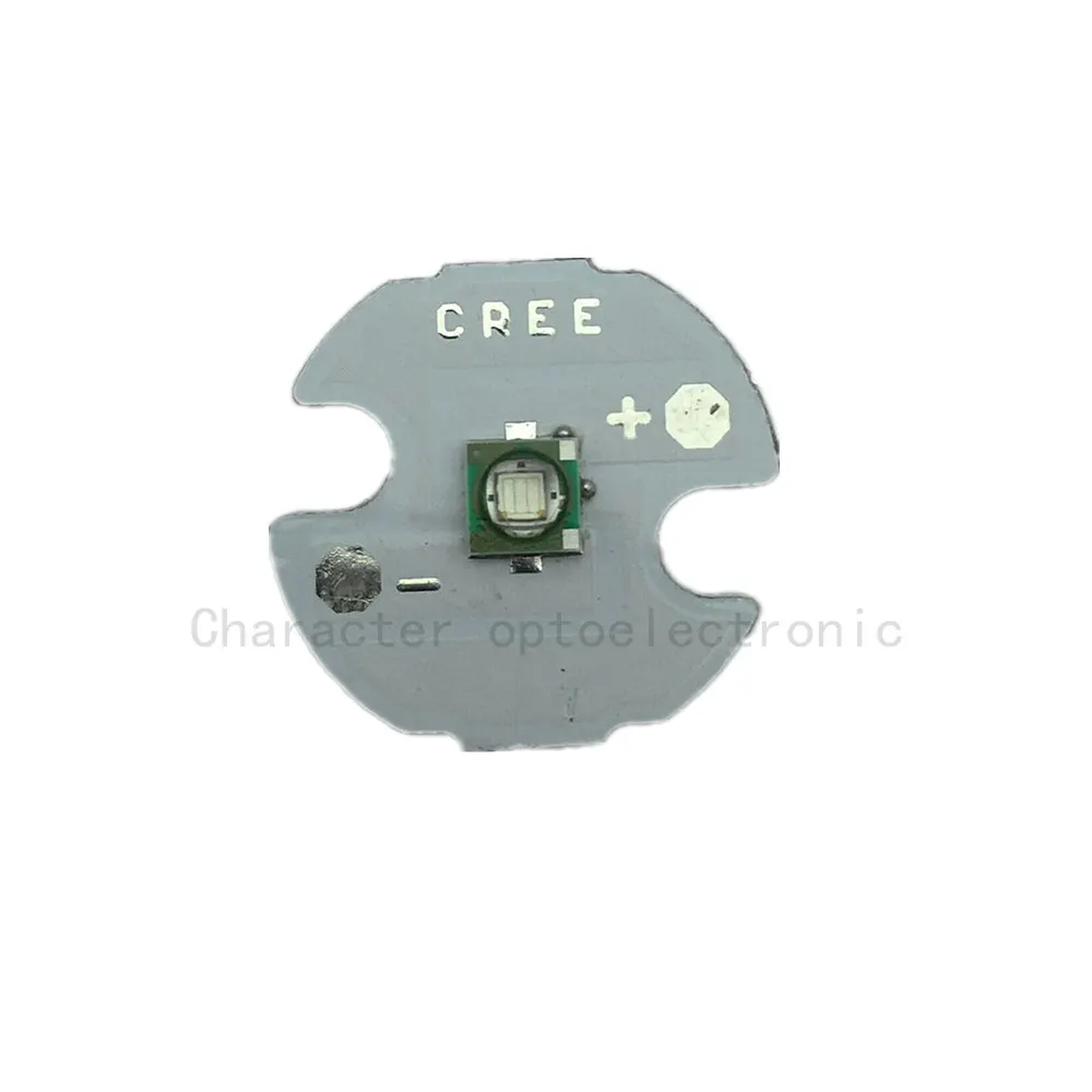 10 шт./лот Cree XPE XP E R3 1 3 Вт светодиодный эмиттер диодный синий 460 470 нм LED с радиатором