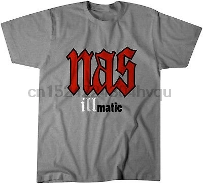 Nas Illmatic промо Футболка классическая женская футболка в стиле хип хоп|Мужские