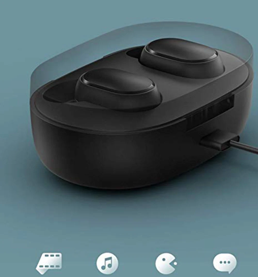 Xiaomi mi, красный mi AirDots mi ni Голосовое управление, беспроводной Bluetooth 5,0 TWS наушники, шумоподавление, управление краном, громкая связь