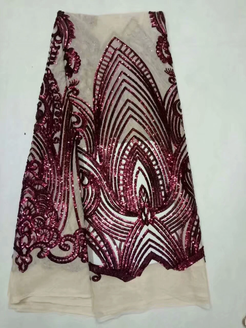 Оптовая африканские тюль кружевной ткани для торжественное платье Шитье