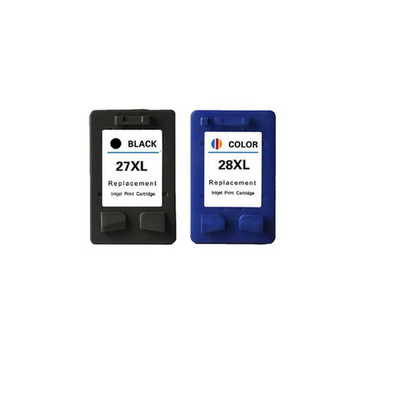 2PK чернильный картридж для HP 27 hp28 Deskjet 450 450CI 5550 3420 3520 3550 3650 3740 3745 3843 3845|ink cartridge|ink
