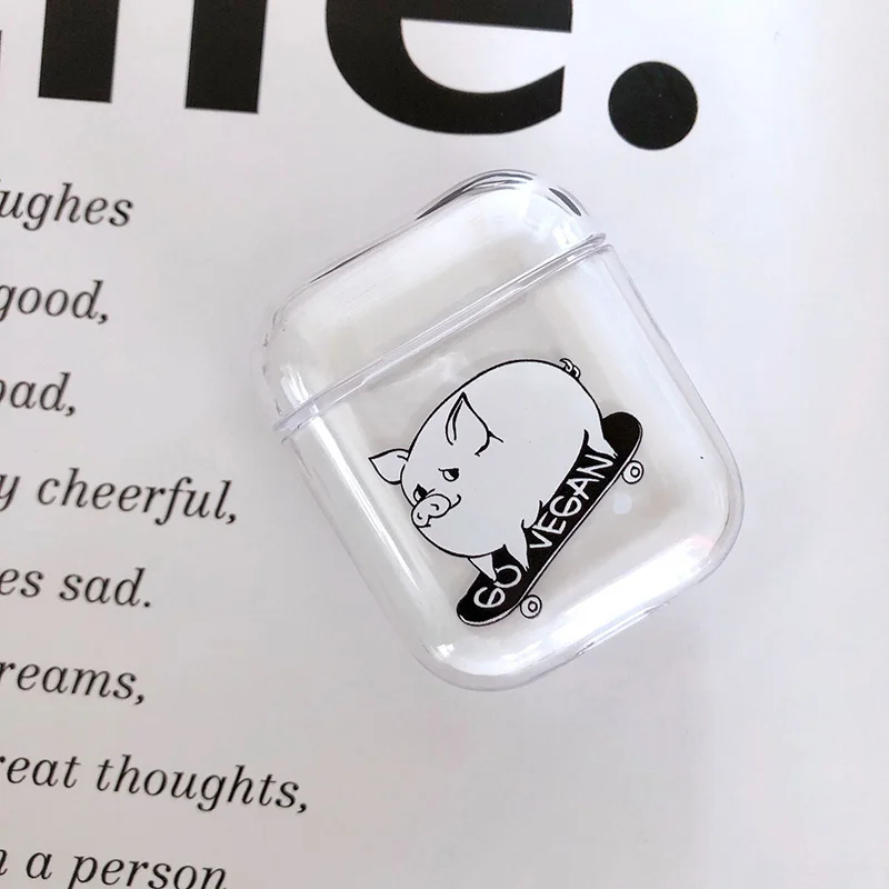 Мультяшный чехол для Apple аксессуары Airpods Bluetooth наушников защитный s Box Твердый
