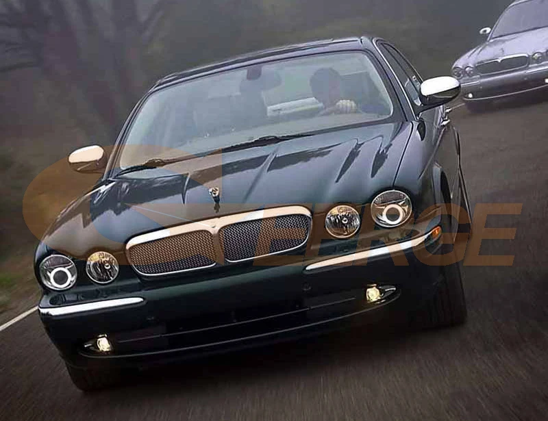 Для Jaguar XJ XJ6 XJ8 X350 X358 2003-2009 ксенон отличное ультра-яркая подсветка с холодным катодом(CCFL) Ангельские глазки комплект Halo Кольцо