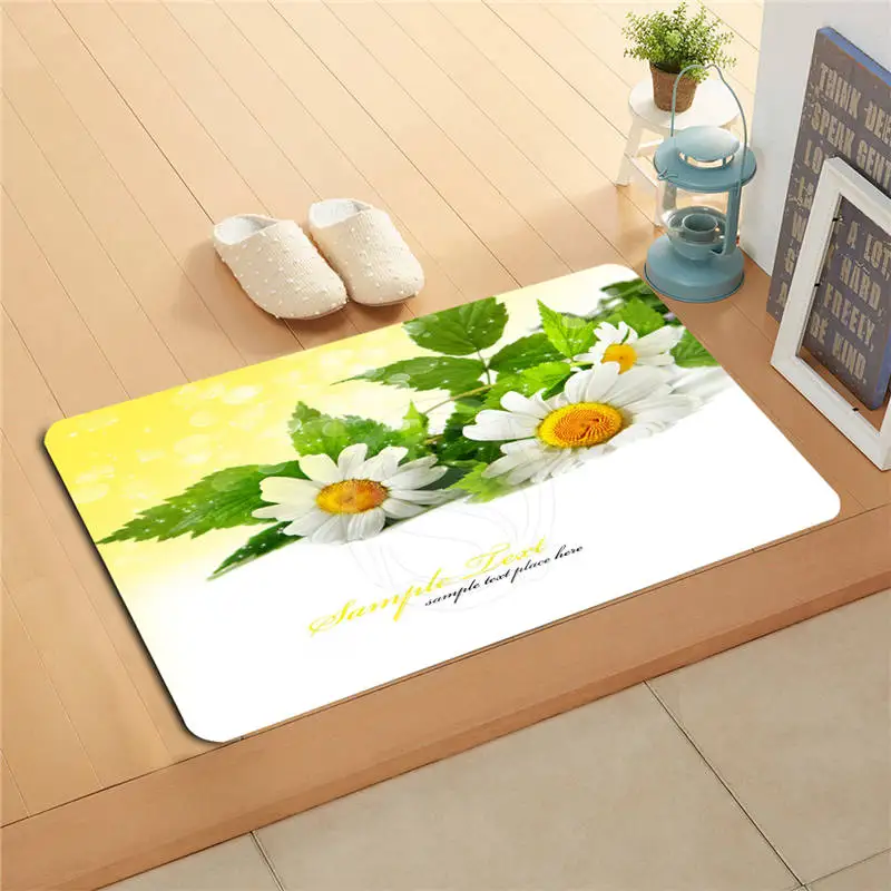 t#y6-1 Custom Natural beautiful flower Doormat Home Decor Door mat Floor Mat Bath Mats foot pad #7.11-UI61 | Дом и сад