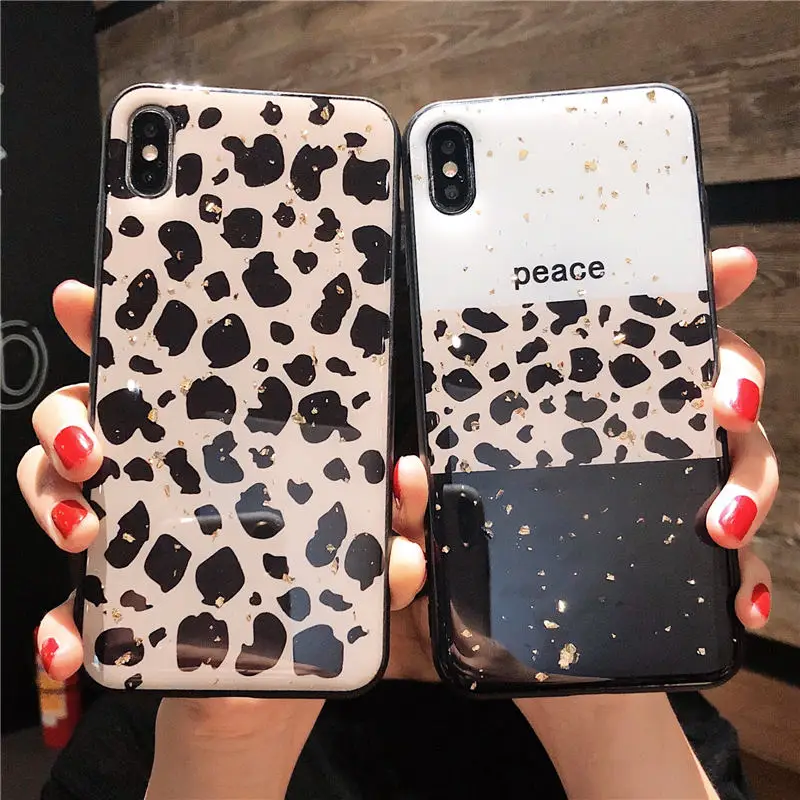 Роскошный леопардовый чехол из золотой фольги для Huawei P20 P30 P40 Lite Mate 20 30 Pro Y9S Honor 10i 8X