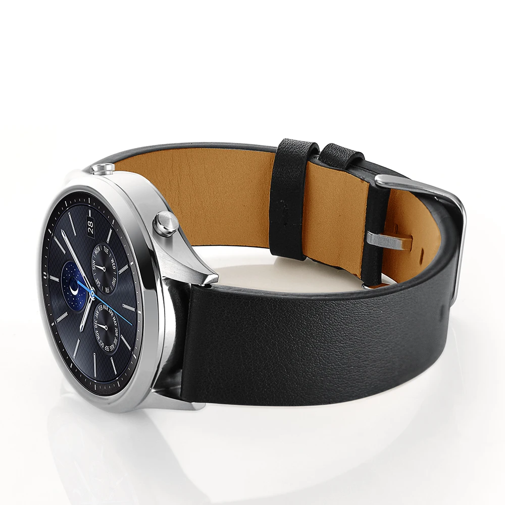 3 цвета 22 мм черные ремешки для часов из натуральной кожи ремешок для samsung gear S3 классические Смарт-часы сменные браслеты