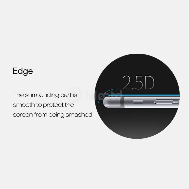 Nicotd For Nokia 3 Full cover 2.5D Explosion Proof Tempered Glass for nokia three screen protector toughened protective film